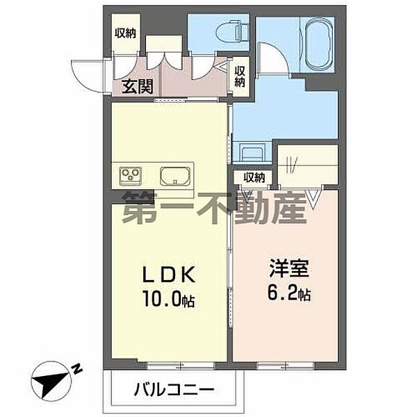 シャーメゾン サラ　JR加古川線 205号室｜兵庫県加東市山国(賃貸アパート1LDK・2階・41.87㎡)の写真 その2