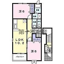 フラットワンＡ A201 ｜ 兵庫県西脇市下戸田88-1（賃貸アパート2LDK・2階・57.02㎡） その2