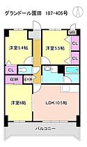 グランドール園田　107  ｜ 兵庫県尼崎市田能1丁目4-40（賃貸マンション3LDK・1階・64.20㎡） その2