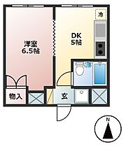 岐阜県大垣市西之川町1丁目（賃貸マンション1DK・3階・25.20㎡） その2