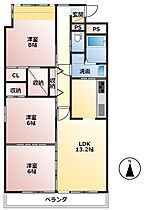 岐阜県大垣市築捨町4丁目（賃貸マンション3LDK・5階・75.60㎡） その2