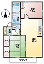 岐阜県不破郡垂井町地蔵1丁目（賃貸アパート2LDK・2階・53.01㎡） その2