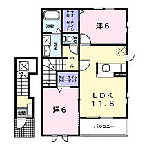 岐阜県大垣市浅草3丁目64番地1（賃貸アパート2LDK・2階・58.80㎡） その2