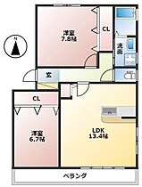 岐阜県大垣市和合本町2丁目（賃貸アパート2LDK・1階・65.00㎡） その2