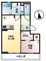 岐阜県大垣市木戸町（賃貸アパート1LDK・3階・34.00㎡） その2