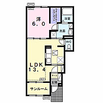 岐阜県大垣市島町字北河原328番地1（賃貸アパート1LDK・1階・50.06㎡） その2