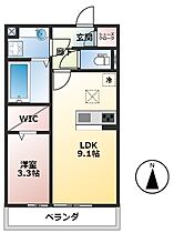 岐阜県大垣市福田町（賃貸アパート1LDK・1階・33.39㎡） その2