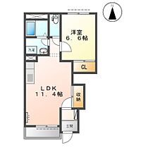 岐阜県養老郡養老町高田（賃貸アパート1LDK・1階・44.55㎡） その2