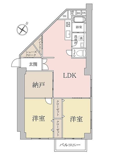 2SLDK 間取り