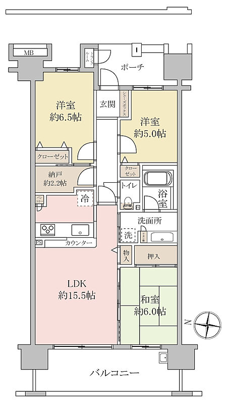 【3LDK+納戸】納戸やパントリー、リネン庫、トランクルーム等収納スペース豊富!
