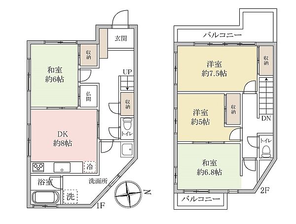 間取りを拡大表示