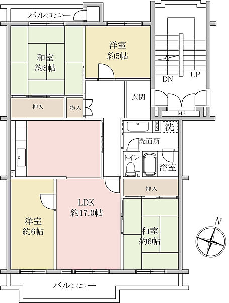 間取りを拡大表示