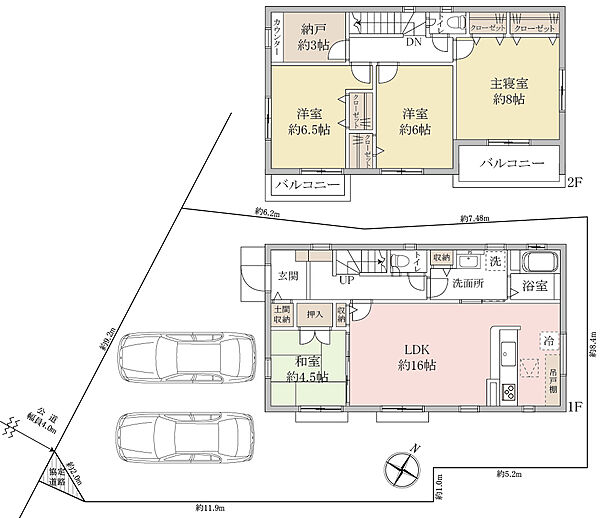 間取りを拡大表示