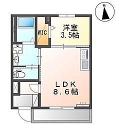 neoheim（ネオハイム） 1階1LDKの間取り