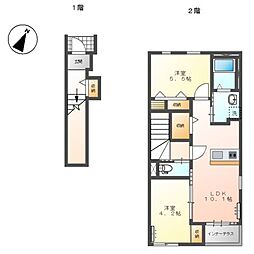 Forest(フォレスト) 2LDKの間取図画像