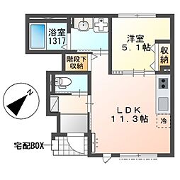 Photo garden 1LDKの間取図画像