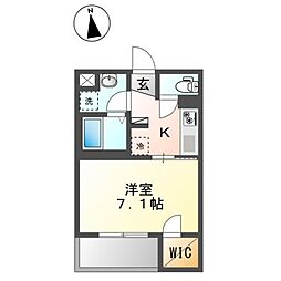 仮）西早稲田2丁目マンション新築工事 202 2階1Kの間取り