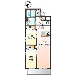 仮)小茂根3丁目マンション新築工事 2LDKの間取図画像