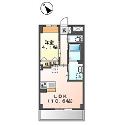 エスペランサ 1LDKの間取図画像
