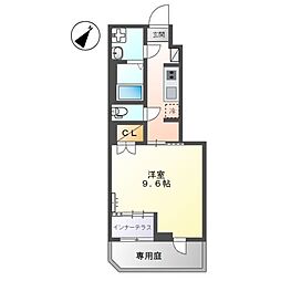 y's・lien 1Kの間取図画像