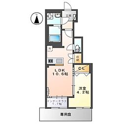 Toshun Luminous 1LDKの間取図画像