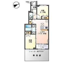 ステラ ハウス 2LDKの間取図画像