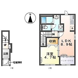 ソナス 1LDKの間取図画像