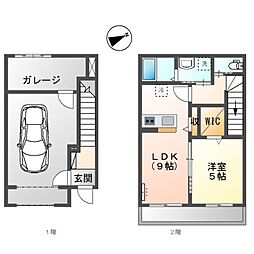 HADANOBASE A 1LDKの間取図画像