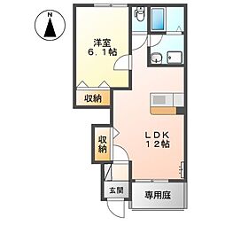 ルナプレーナ 1LDKの間取図画像