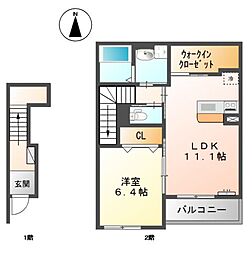 間取図画像 1LDK