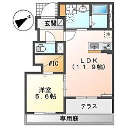 間取図画像 1LDK