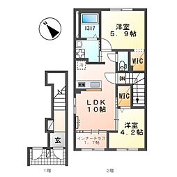 間取図画像 2LDK