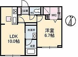 シャーメゾンプレミアス2 1LDKの間取図画像