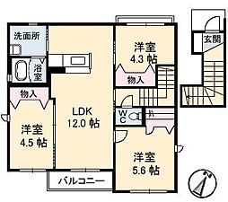 メゾンハウスT 3LDKの間取図画像