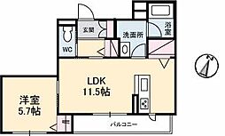 間取図画像 1LDK
