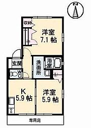 🉐敷金礼金0円！🉐メゾン・エクランタン　Ａ棟