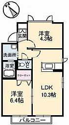 間取図画像 2LDK