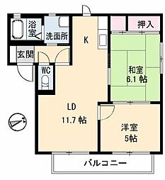 間取図画像 2LDK