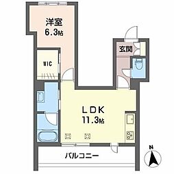 Casa Ambiera 1LDKの間取図画像