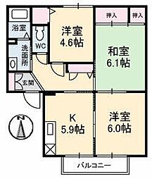 🉐敷金礼金0円！🉐コーポ中的場　III棟
