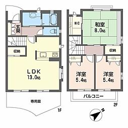 グランバリエ己斐B 3LDKの間取図画像