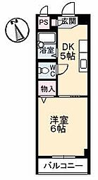それいゆ A0302 3階1DKの間取り
