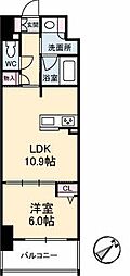 シャーメゾンステージ呉中央 1LDKの間取図画像