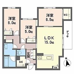 ミラベルシエロ 3LDKの間取図画像