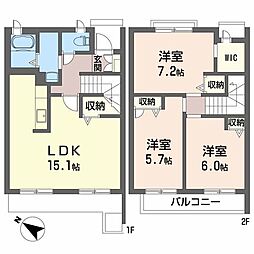 ジュビリータウン 3LDKの間取図画像