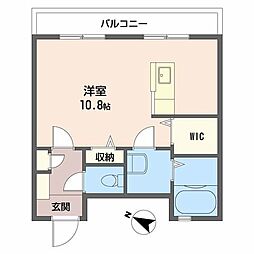 C.C.コート五日市駅前 ワンルームの間取図画像
