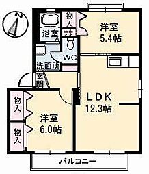 間取図画像 2LDK