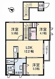 メゾンスカイヒルズO 2SLDKの間取図画像