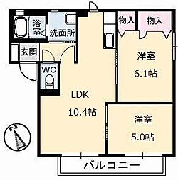 間取図画像 2LDK