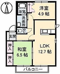 間取図画像 2LDK